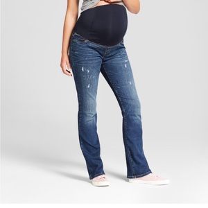 Isabel Maternity Distressed Bootcut Maternity Jeans